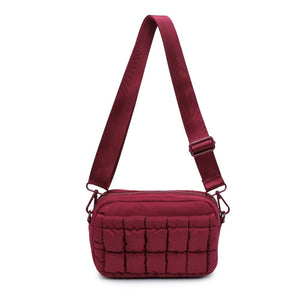 Sol and Selene Inspiration - Quilted Nylon Crossbody 841764110594 View 3 | Burgundy