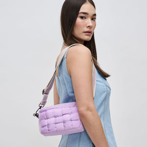 Woman wearing Lilac Sol and Selene Inspiration - Woven Nylon Crossbody 841764107846 View 3 | Lilac