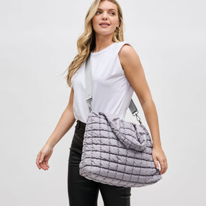 Woman wearing Grey Sol and Selene Elevate Hobo 841764109413 View 3 | Grey