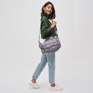 Woman wearing Carbon Sol and Selene Sixth Sense - Medium Shoulder Bag 841764108003 View 2 | Carbon