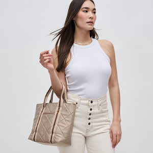 Woman wearing Nude Sol and Selene Motivator Mini Tote Mini Tote 841764107501 View 3 | Nude