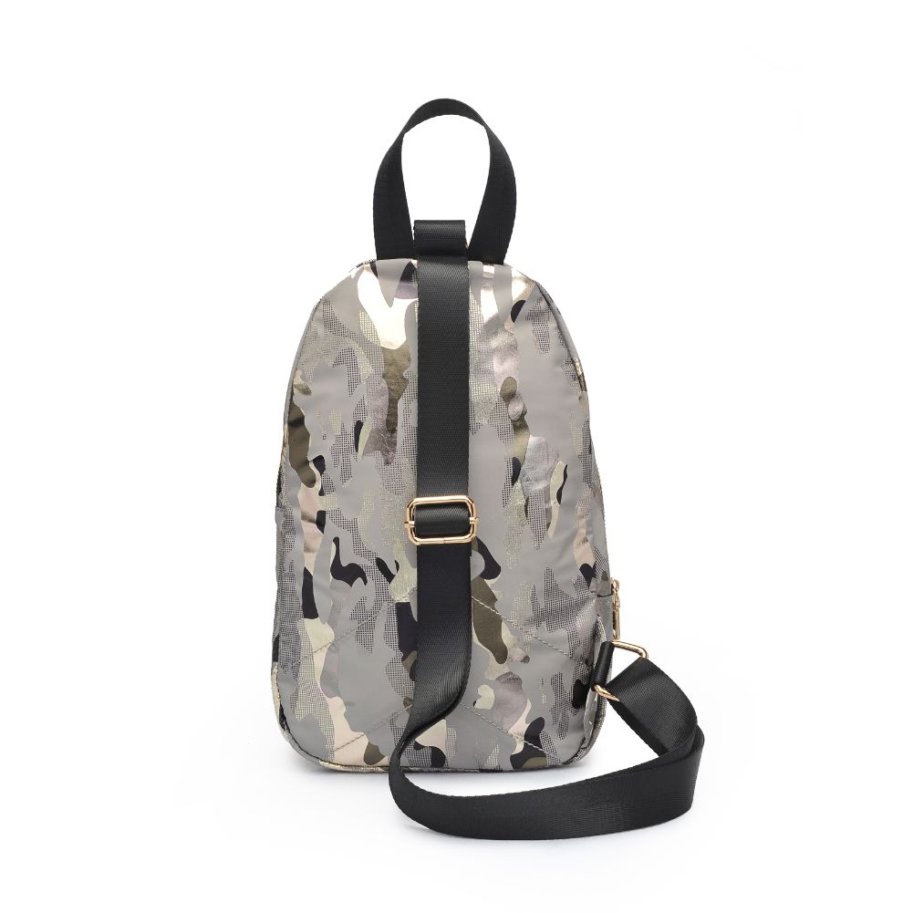 Product Image of Sol and Selene On The Go - Nylon Sling Backpack 841764105422 View 7 | Seafoam Metallic Camo