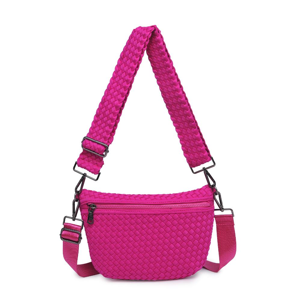 Product Image of Sol and Selene Ethereal - Woven Neoprene Crossbody 841764110860 View 5 | Fuchsia