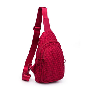 Sol and Selene Beyond The Horizon - Woven Neoprene Sling Backpack 841764108072 View 6 | Red