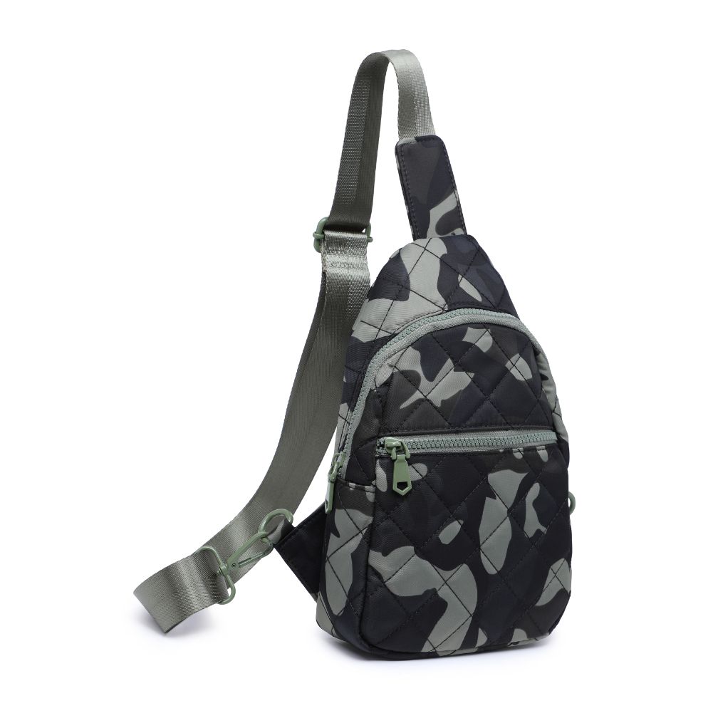 Product Image of Sol and Selene Motivator Sling Backpack 841764106870 View 6 | Green Camo