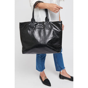 Woman wearing Black Sol and Selene It Girl Tote 609224404450 View 1 | Black