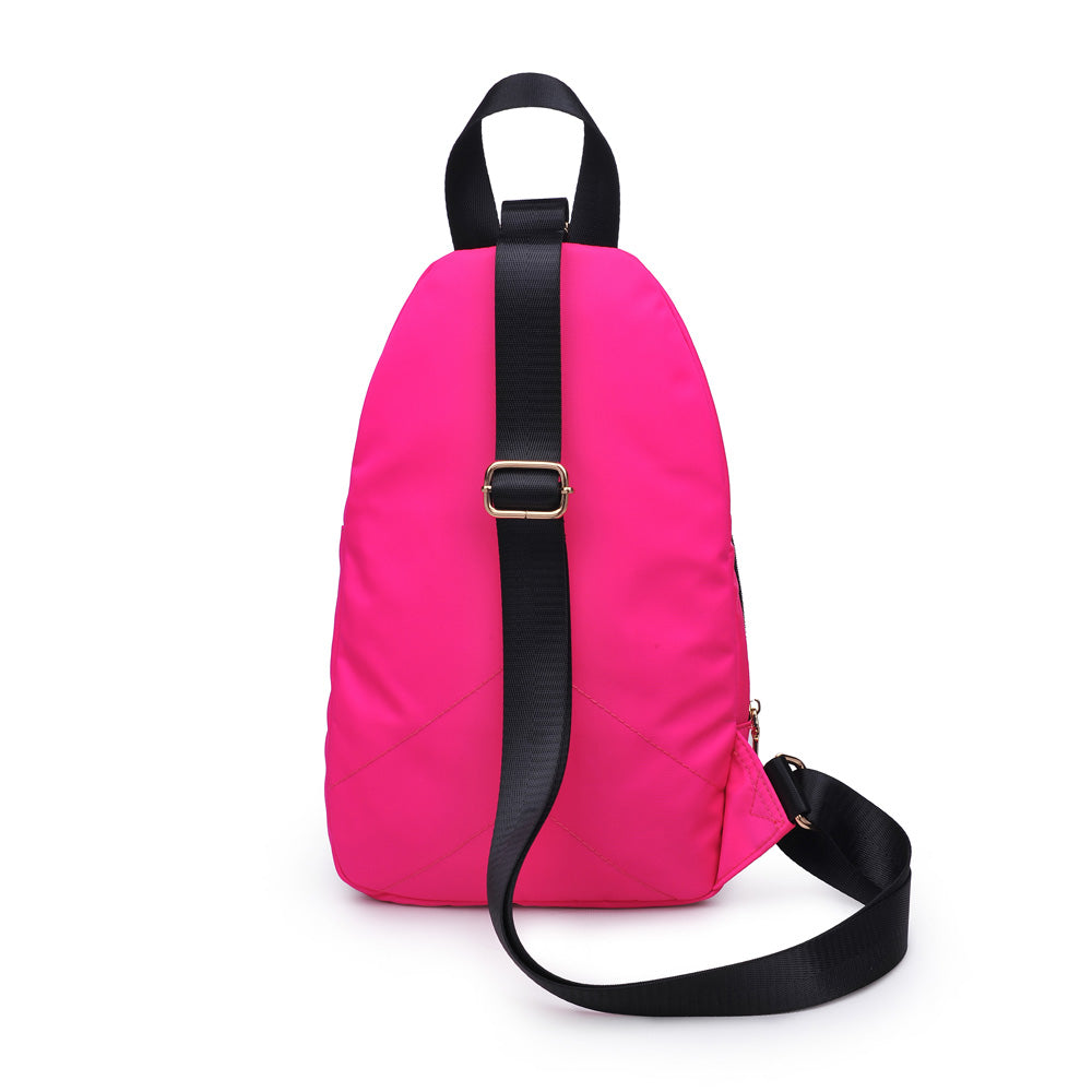 Product Image of Sol and Selene On The Go - Nylon Sling Backpack 841764104531 View 3 | Neon Pink
