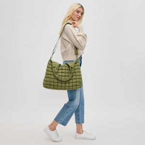 Woman wearing Olive Sol and Selene Elevate Hobo 841764110563 View 3 | Olive