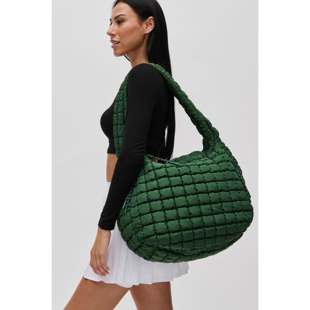 Woman wearing Emerald Sol and Selene Revive Hobo 841764109505 View 1 | Emerald