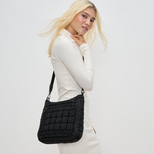 Woman wearing Black Sol and Selene Aura Crossbody 841764110730 View 2 | Black