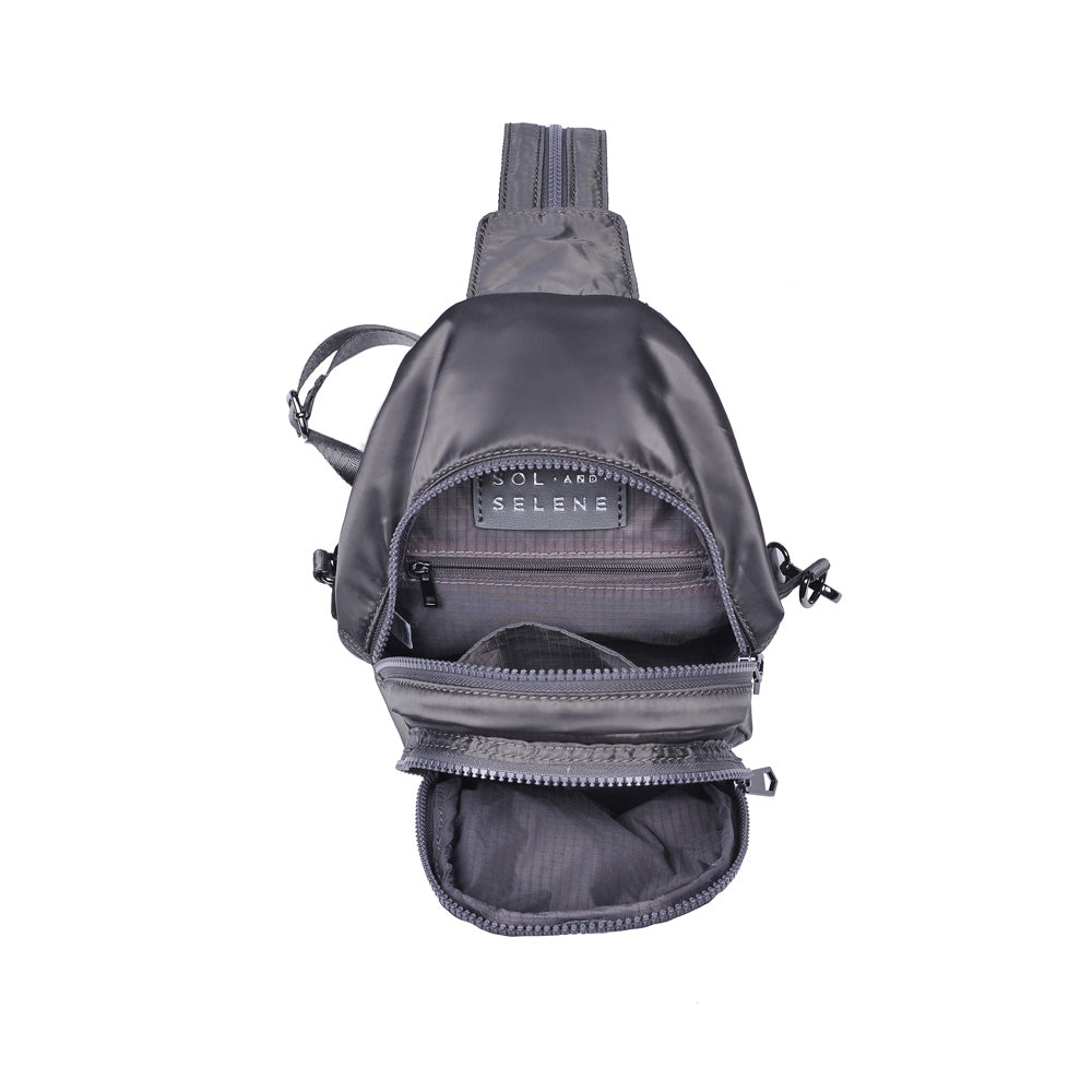 Product Image of Sol and Selene On The Run Sling Backpack 841764104425 View 8 | Charcoal