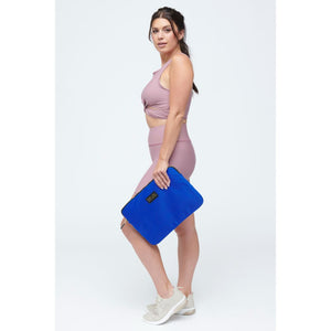 Woman wearing Blue Sol and Selene Off Duty Computer Laptop Sleeve 841764103862 View 3 | Blue