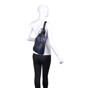 Product Image of Sol and Selene On The Go Sling Backpack 841764103824 View 5 | Navy