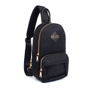 Product Image of Sol and Selene Hustle Sling Backpack 841764106559 View 6 | Black