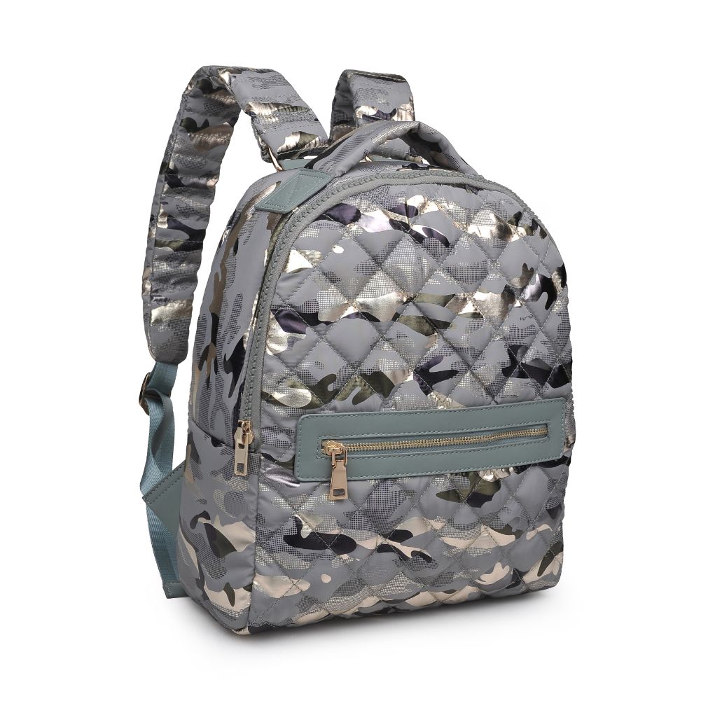 Product Image of Sol and Selene All Star Backpack 841764105170 View 6 | Seafoam Metallic Camo
