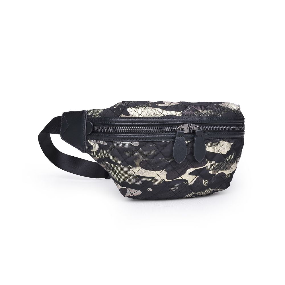 Product Image of Sol and Selene Side Kick Belt Bag 841764104951 View 6 | Green Metallic Camo