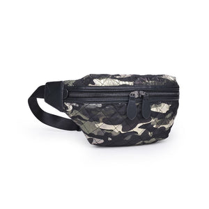 Product Image of Sol and Selene Side Kick Belt Bag 841764104951 View 6 | Green Metallic Camo