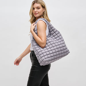 Woman wearing Grey Sol and Selene Elevate Hobo 841764109413 View 1 | Grey