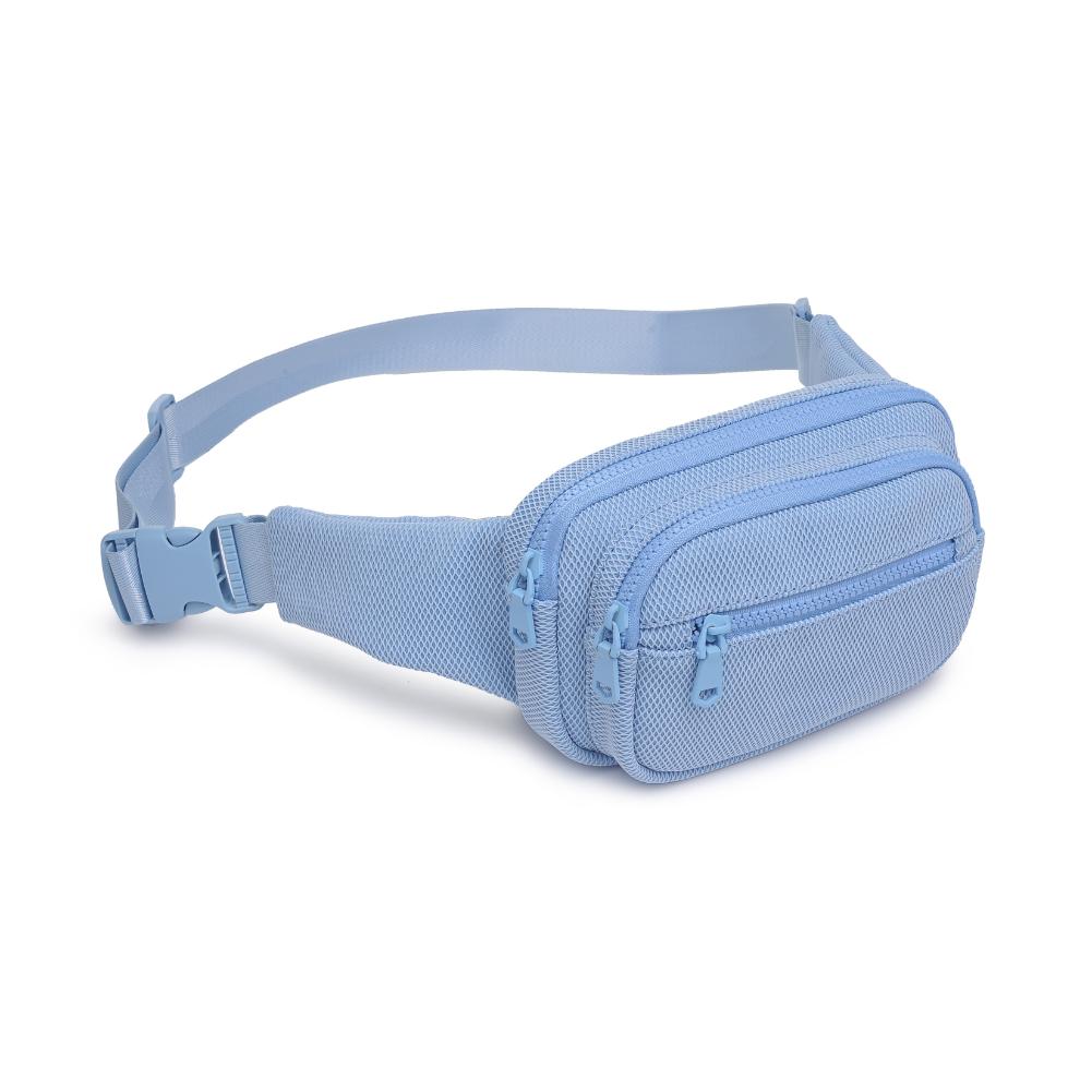 Product Image of Sol and Selene Hip Hugger - Neoprene Mesh Belt Bag 841764109857 View 6 | Sky Blue