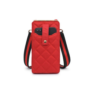 Product Image of Sol and Selene Duality - Quilted Cell Phone Crossbody 840611182272 View 5 | Red