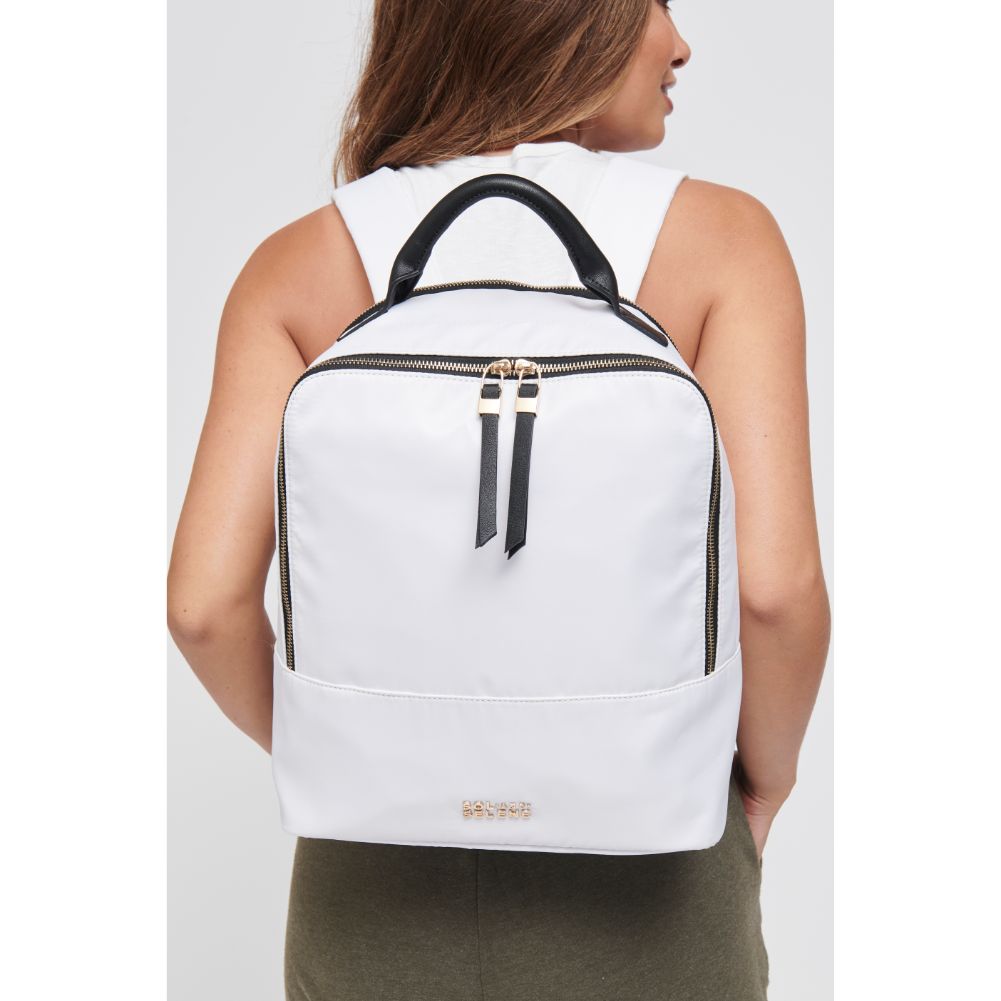 Woman wearing Vanilla Sol and Selene Cloud Nine Backpack 841764105057 View 1 | Vanilla