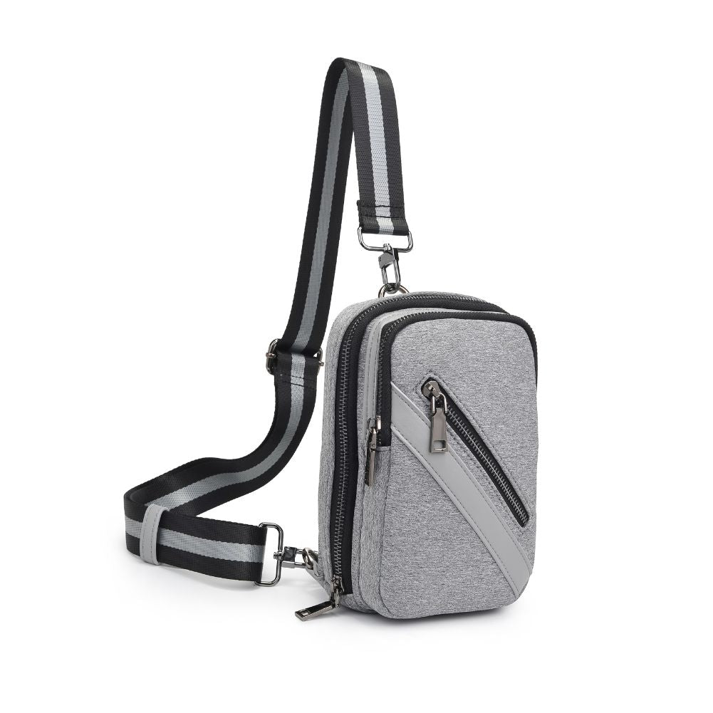 Product Image of Sol and Selene Accolade Sling Backpack 841764106436 View 6 | Heather Grey