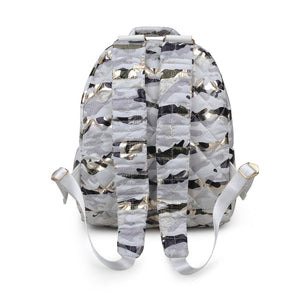 Product Image of Sol and Selene All Star Backpack 841764105163 View 7 | White Metallic Camo