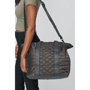 Woman wearing Charcoal Sol and Selene Metropolitan Tote 841764102247 View 2 | Charcoal