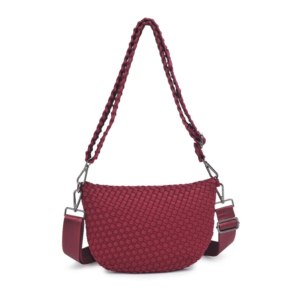 Product Image of Sol and Selene Ethereal - Woven Neoprene Belt Bag 841764110907 View 3 | Wine