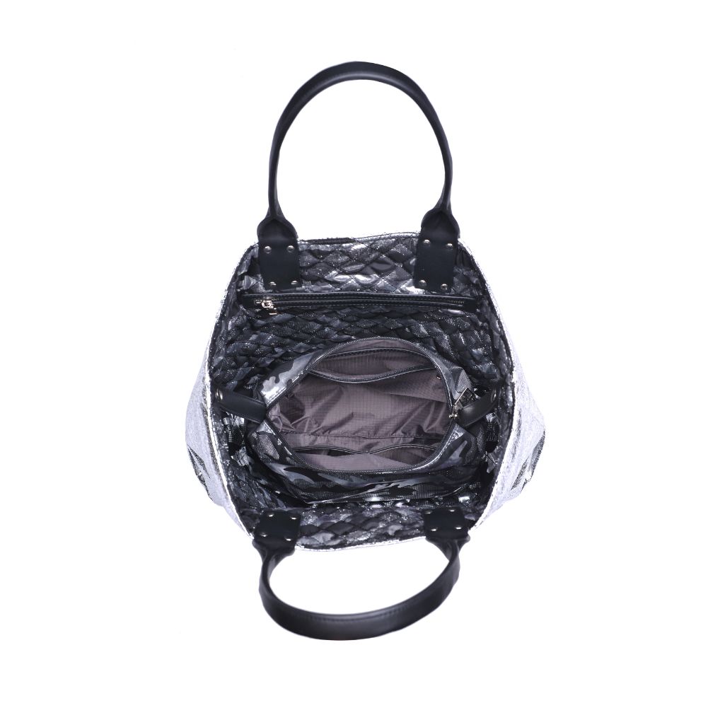 Product Image of Sol and Selene It Girl Tote 841764105071 View 8 | Black Metallic