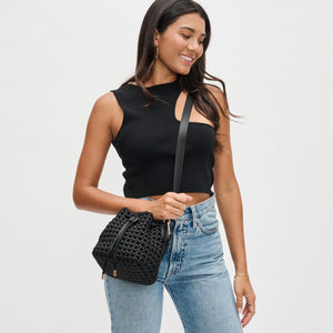 Woman wearing Black Sol and Selene Essence Crossbody 841764110013 View 1 | Black