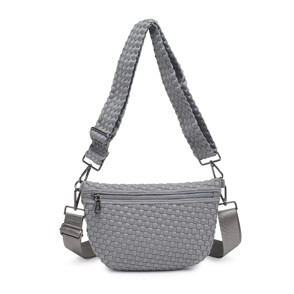 Product Image of Sol and Selene Ethereal - Woven Neoprene Belt Bag 841764110877 View 1 | Grey