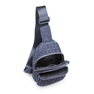 Sol and Selene Beyond The Horizon - Woven Neoprene Sling Backpack 841764110433 View 8 | Dark Denim