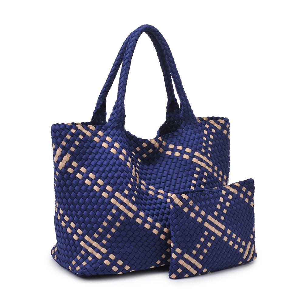 Sol and Selene Sky's The Limit - Large Tote 841764110259 View 6 | Navy Nude