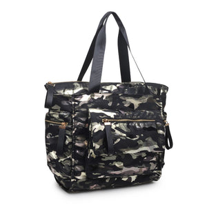 Product Image of Sol and Selene Gratitude Tote 841764105293 View 6 | Green Metallic Camo