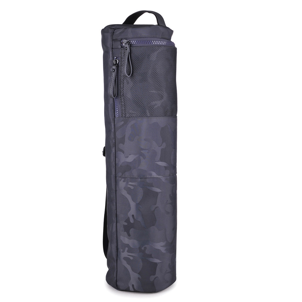 Product Image of Sol and Selene Karma - Camo Print Yoga Mat Bag 841764100793 View 1 | Charcoal Camo