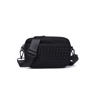 Sol and Selene Inspiration - Woven Neoprene Crossbody 841764108317 View 5 | Black