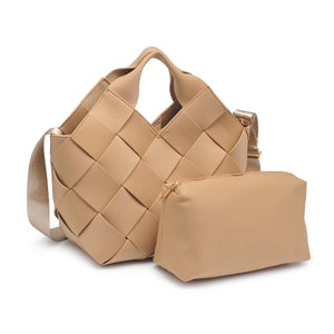 Sol and Selene Resilience - Woven Neoprene Tote 841764108607 View 6 | Nude