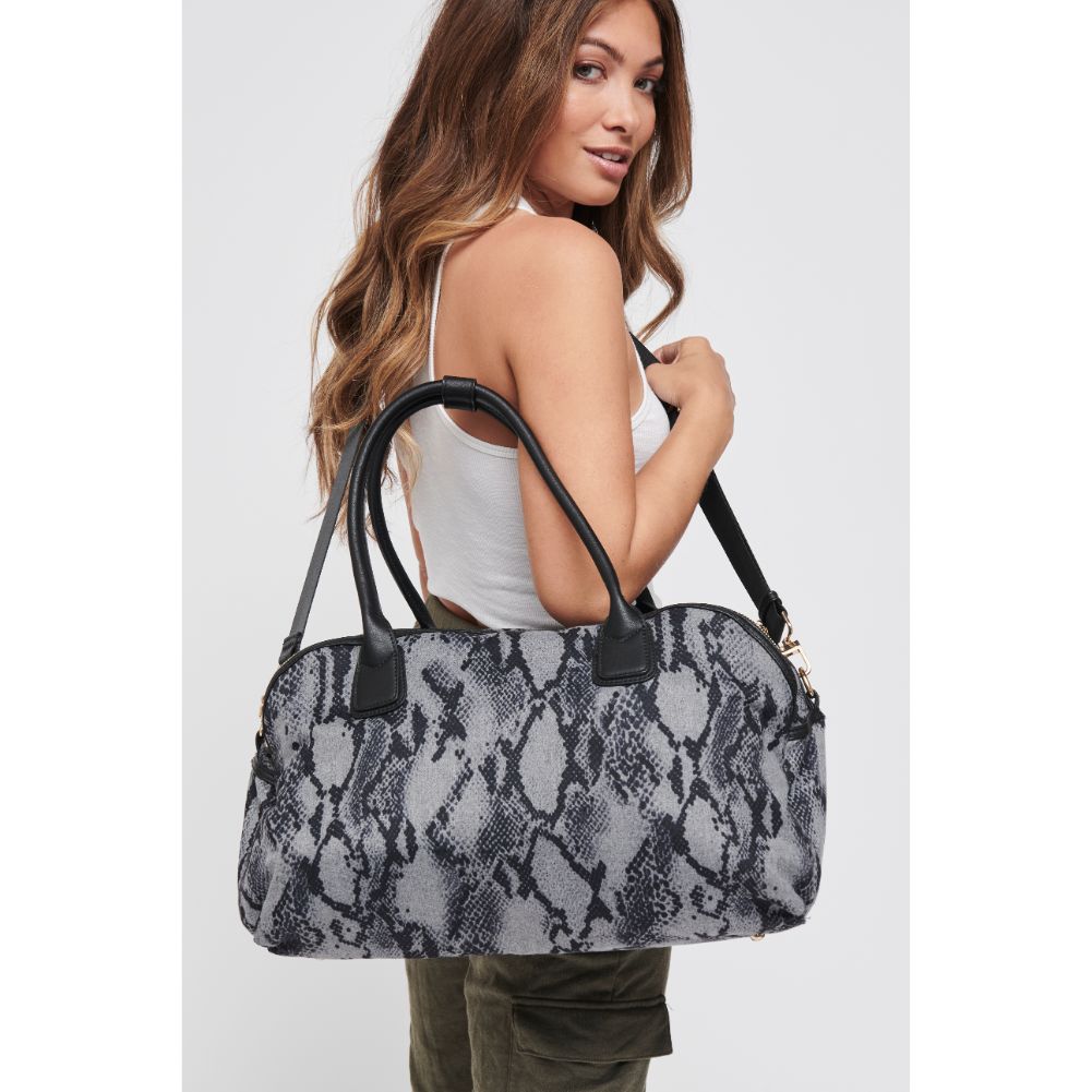 Woman wearing Black Python Sol and Selene Secret Weapon Weekender 841764105200 View 4 | Black Python