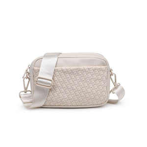 Sol and Selene Inspiration - Woven Neoprene Crossbody 841764109291 View 5 | Cream