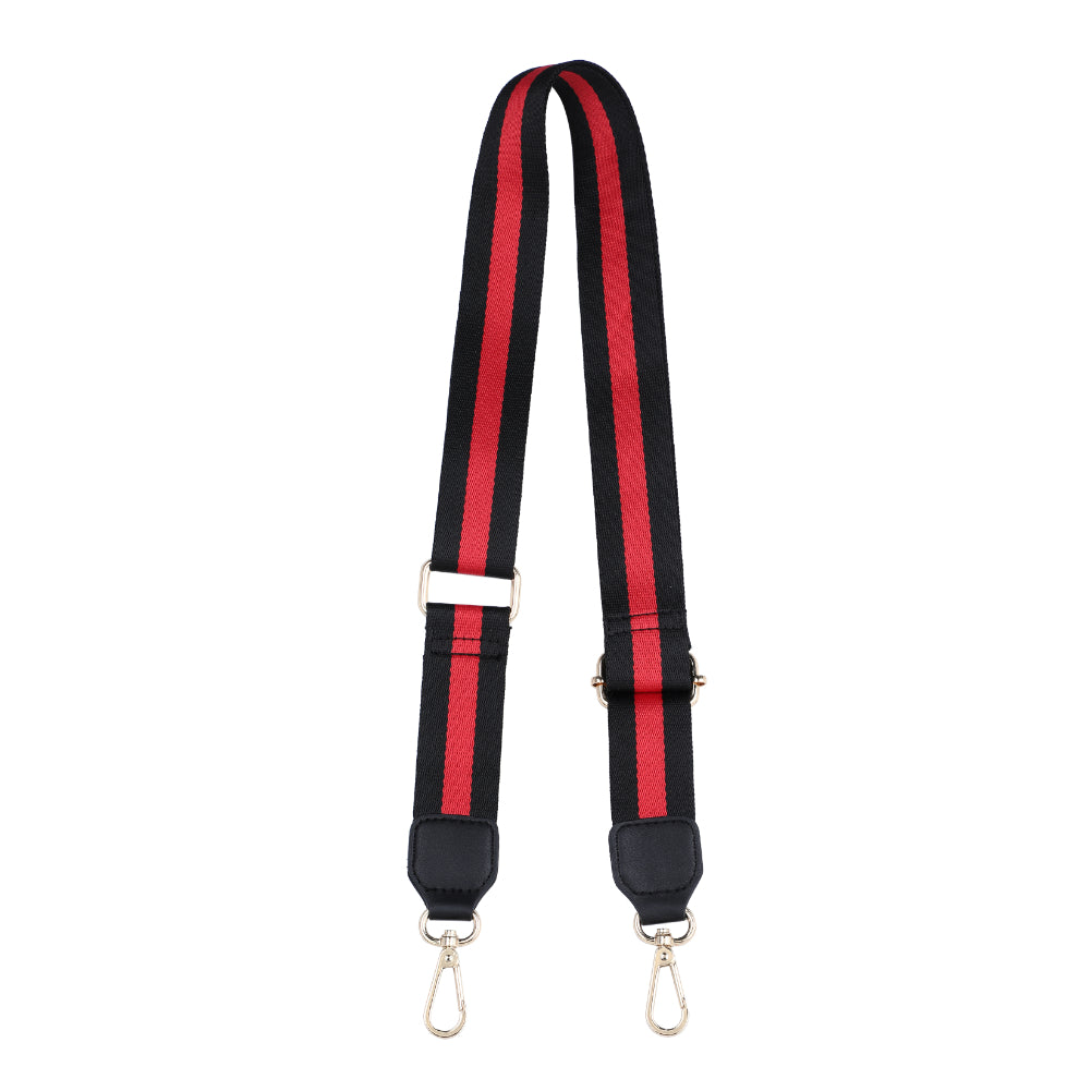 Product Image of Sol and Selene Adjustable Shoulder Crossbody Strap Shoulder Strap 841764106207 View 6 | Black Red Black