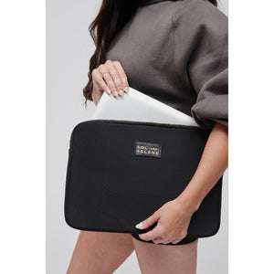 Woman wearing Black Sol and Selene Off Duty Computer Laptop Sleeve 841764103855 View 2 | Black