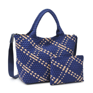 Sol and Selene Sky's The Limit - Medium Tote 841764110358 View 6 | Navy Nude