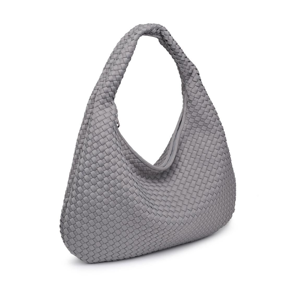 Product Image of Sol and Selene Dare to Dream - Large Woven Neoprene Hobo 841764111447 View 6 | Fog