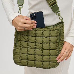 Woman wearing Olive Sol and Selene Aura Crossbody 841764110778 View 4 | Olive