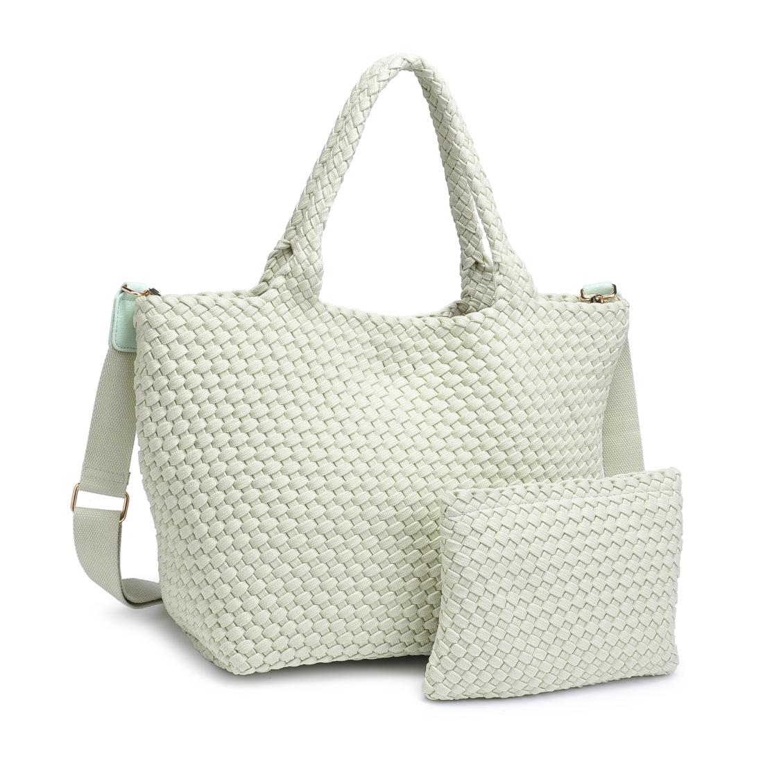 Product Image of Sol and Selene Sky&#39;s The Limit - Medium Sustainable Tote 841764111638 View 6 | Pistachio