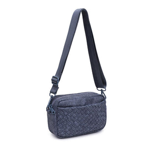 Sol and Selene Inspiration - Woven Neoprene Crossbody 841764110501 View 6 | Dark Denim