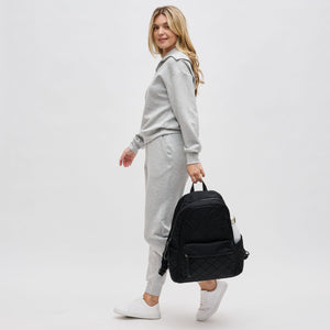 Woman wearing Black Sol and Selene Motivator - Large Travel Backpack 841764101622 View 4 | Black