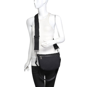 Product Image of Sol and Selene Ethereal - Woven Neoprene Belt Bag 841764110839 View 5 | Black