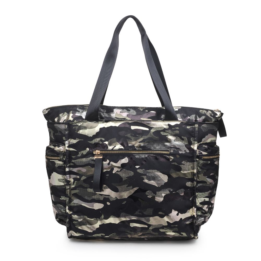 Product Image of Sol and Selene Gratitude Tote 841764105293 View 7 | Green Metallic Camo